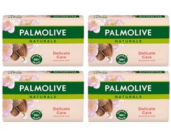 Palmolive – Naturals – Delicate Care – Almond & Milk – Zeepbar – 4x 90g - Voordeelverpakking