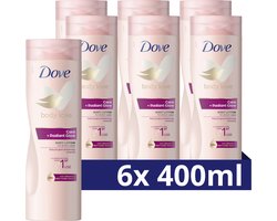 Dove Body Love Bodylotion - Care + Radiant Glow - met Ceramide Restoring Serum en natuurlijke glansversterkende mineralen - 6 x 400 ml