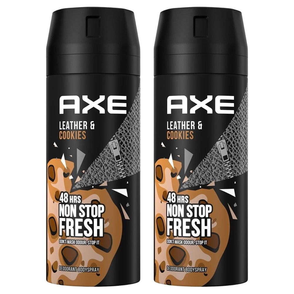 Axe - Deodorant - Spray - Collision - Leather & Cookies - 2x150ml