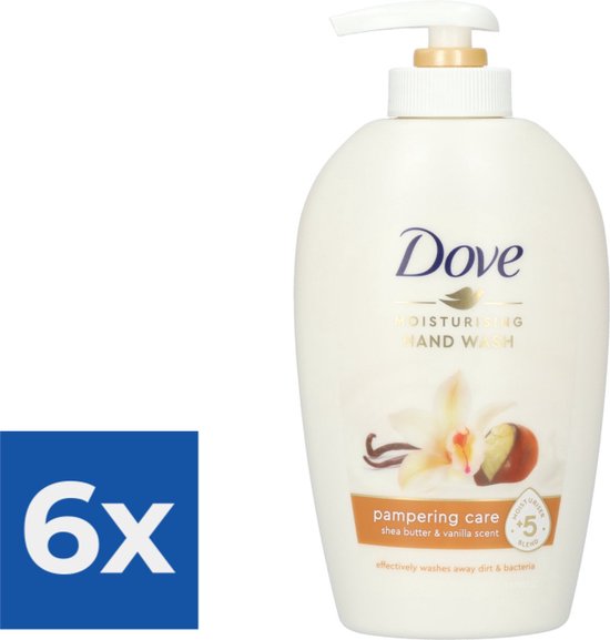 Dove Handzeep Pompje - Shea Butter 250 ml - Voordeelverpakking 6 stuks