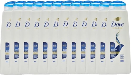 Dove Shampoo Intense Repair 250 ml - Voordeelverpakking 12 stuks