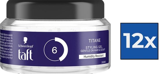 Schwarzkopf Taft Titane Power Gel - Voordeelverpakking 12 x 250 ml