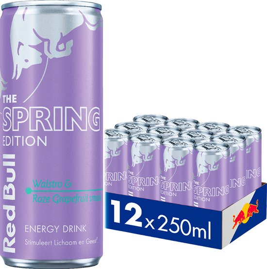 Red Bull Spring Edition Pink Grapefruit 12x250ml (Voordeel verpakking)