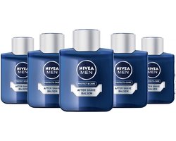 Nivea Men Aftershave Balsem - Protect & Care - 5 x 100 ml - Voordeelverpakking