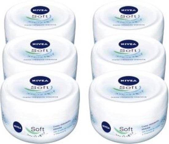 Nivea Crème Soft - Hydraterende Crème - Grootverpakking 6 x 200 ml