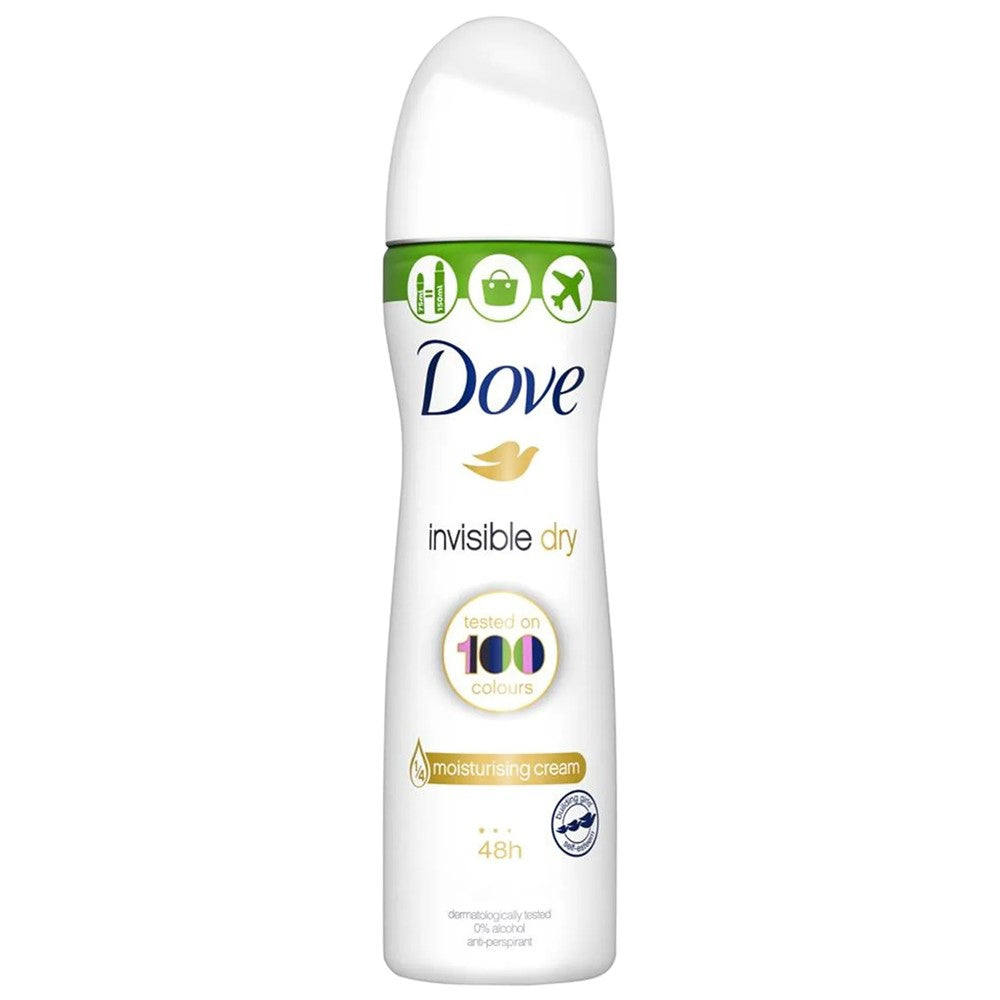 Dove - Deodorant - Spray - Compressed - Invisible Dry - 100 Colours - 75ml