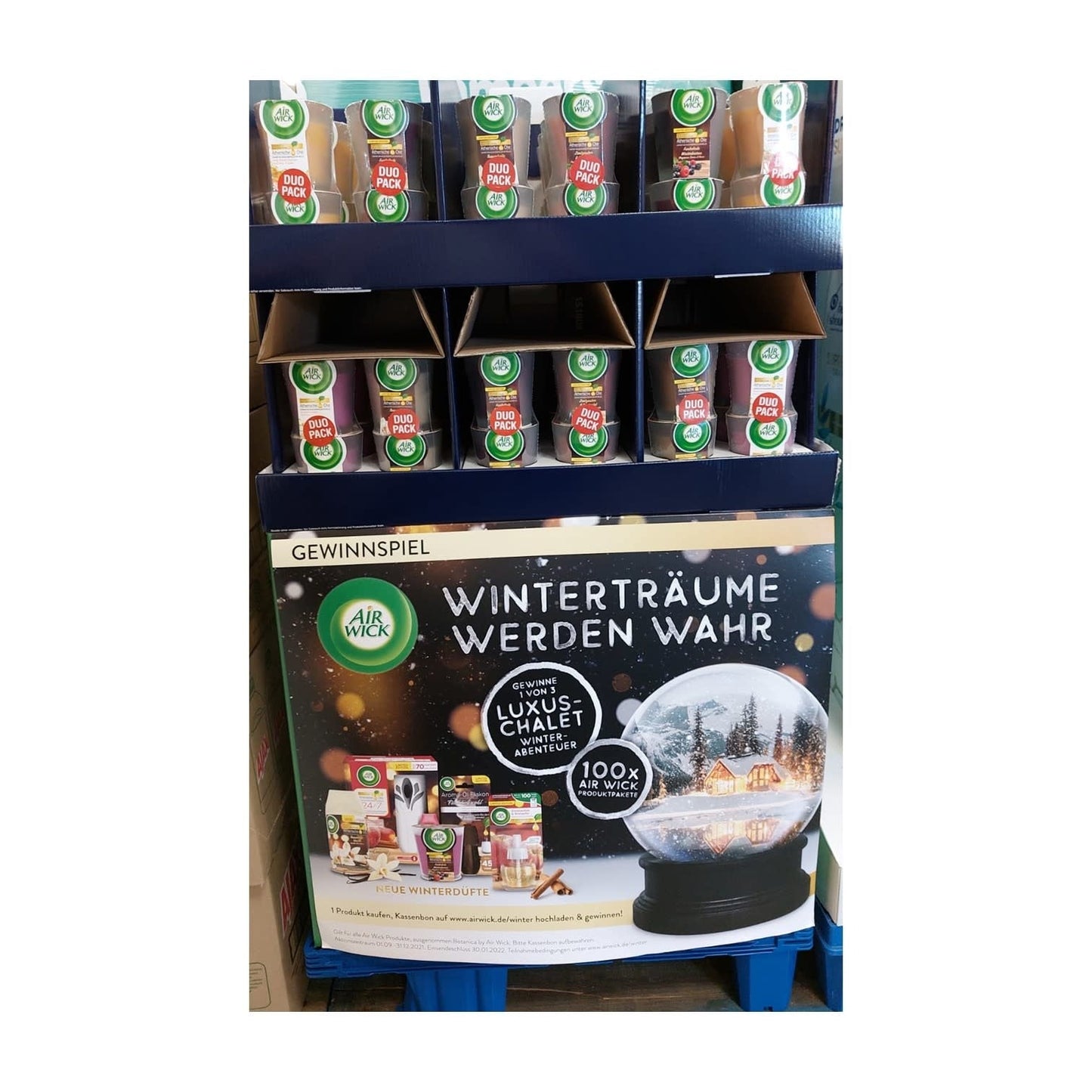 Air Wick - Display - Geurkaars - 5 Assortimenten - 105g - 96 Stuks
