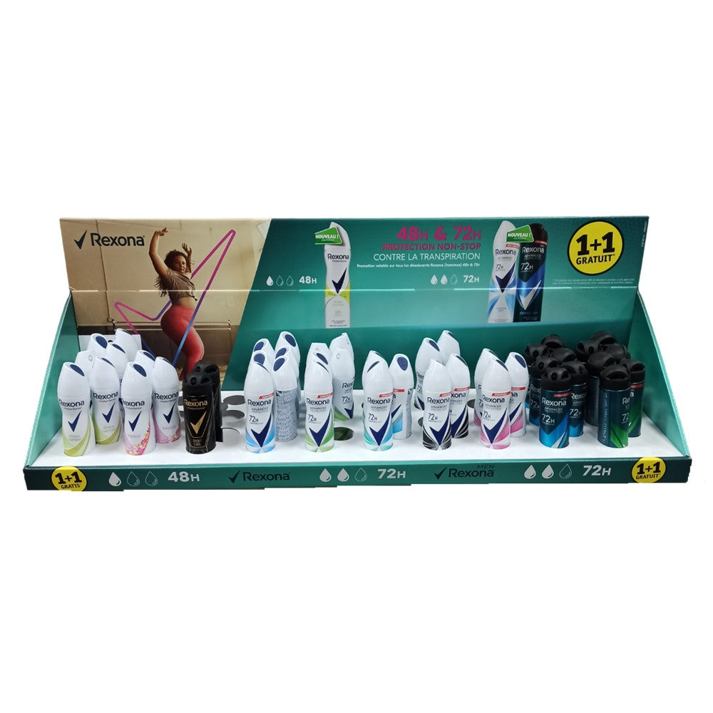 Rexona - Display - Deodorant - Spray - 10 Assortimenten - 42 Stuks