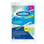 Dentek - Flosser - 3in1 Interdantal Cleaner - Fresh Mint & Fluoride - 12 Stuks