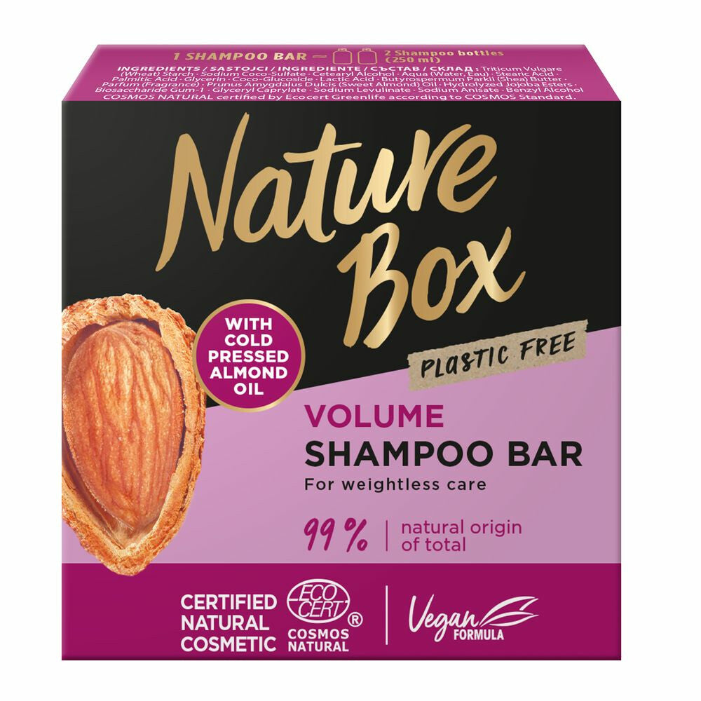 Nature Box - Shampoo - Shampoo Bar - Volume - Almond - 85g