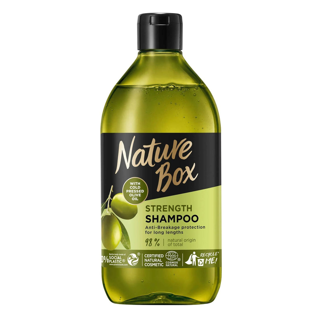 Nature Box - Shampoo - Strength - With Cold Pressed Olive Oil - 385ml