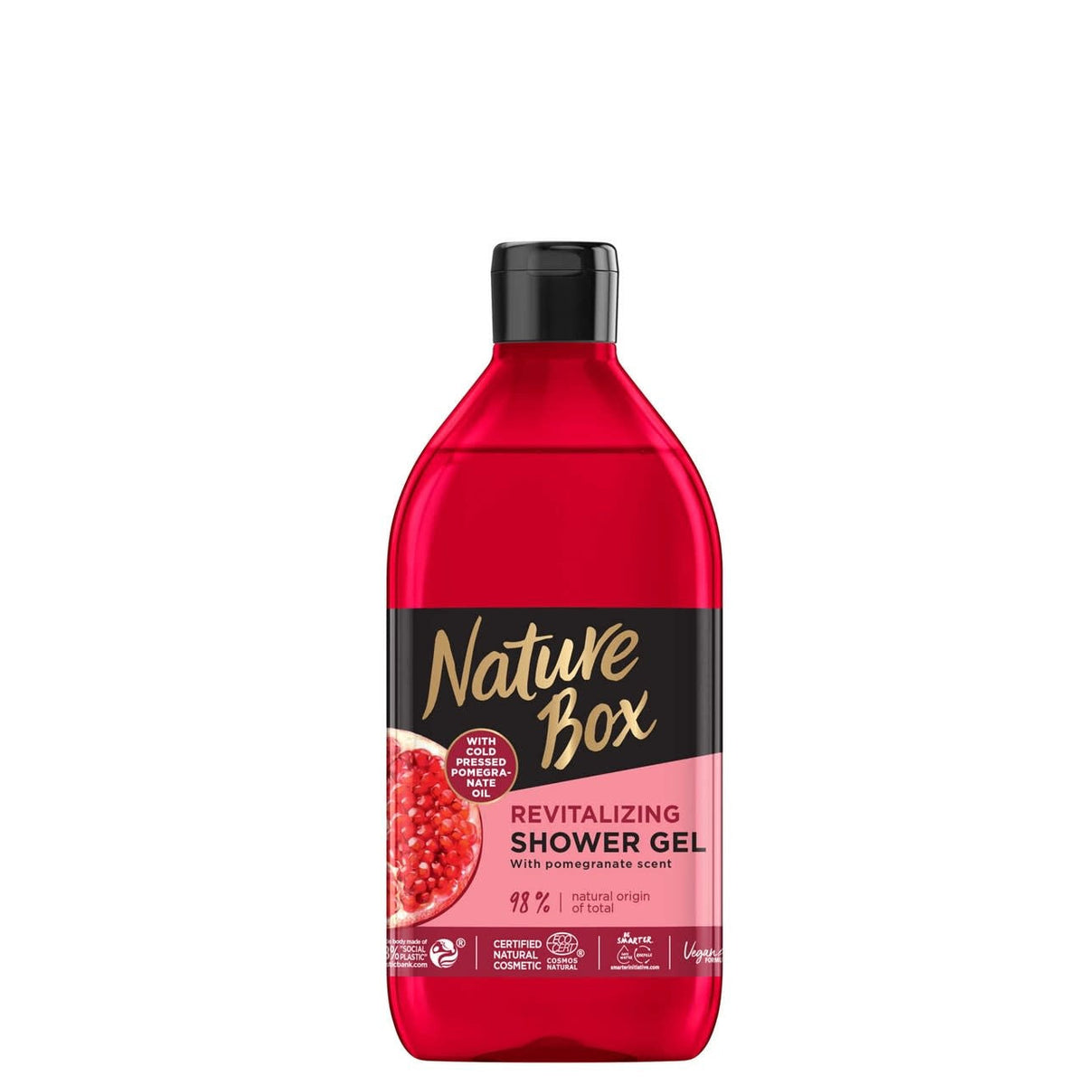Nature Box - Douchegel - Revitalizing - With Pomegranate Scent - 385ml