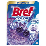 Bref - Toiletblok - Lavender - Color Aktiv - Premium - 50g