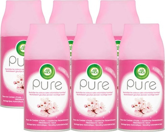 Air Wick - Luchtverfrisser - Navulling - Aziatische Kersenbloesem - 250ml x 6
