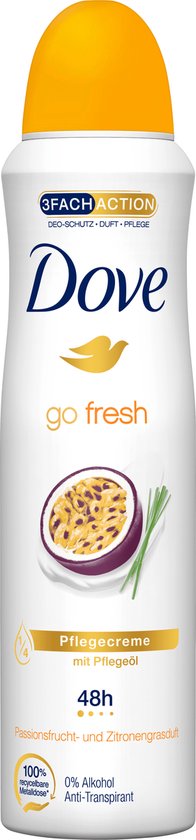 Dove - Deodorant - Spray - Passievrucht & Citroengras - Go Fresh - 150ml