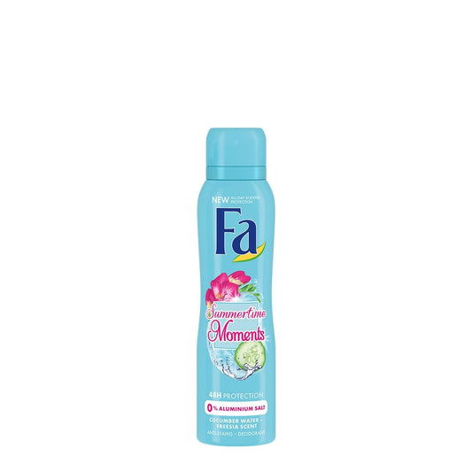 Fa - Deodorant - Spray - Summertime Moments - Cucumber Water-Freesia Scent - 150ml