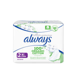 Always Cotton Protection - Maandverband - 2 Long With Wings - 100% Organic Cotton Topsheet - 10 Stuks