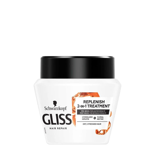 Gliss Kur - Haarmasker - Total Repair - Replenish 2-in-1 Treatment - 300ml