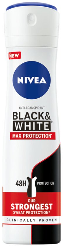 Nivea - Deodorant - Spray - Black & White - Max Protection - 150ml