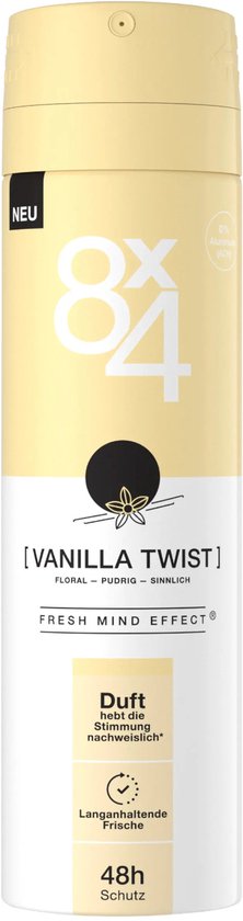 8 x 4 Deospray – Vanilla Twist 150 ml