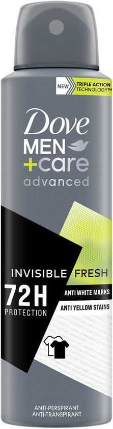 Dove Men + Care - Antiperspirant Spray - Invisible Fresh - 150ml - Vegan