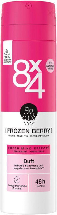 8 x 4 Deospray – Frozen Berry 150 ml
