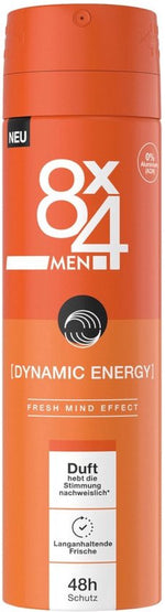 8 x 4 Deospray Men - Dynamic Energy 150 ml