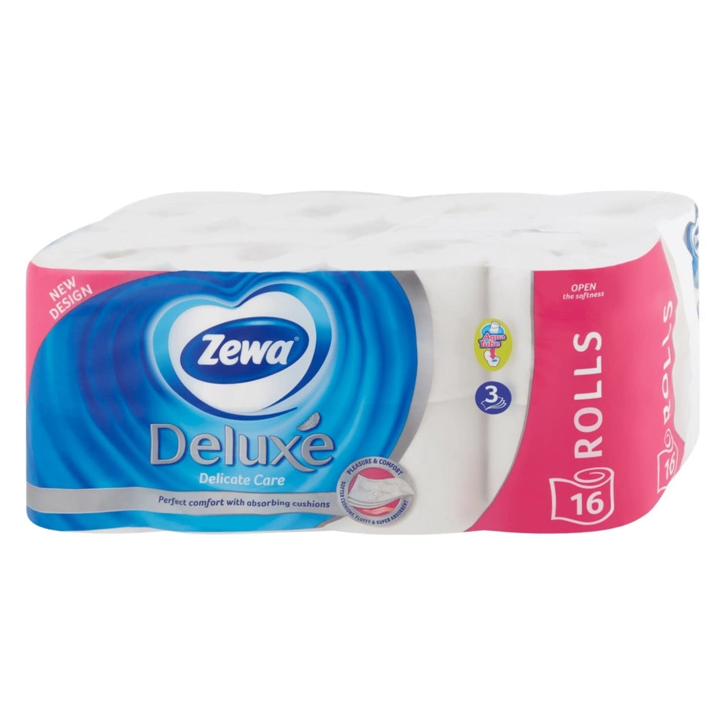 Zewa Deluxe - Toiletpapier - Delicate Care - 3 laag - 150 vellen - 16 rollen