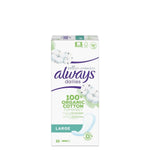 Always Cotton Protection Daillies - Inlegkruisjes - Large - 100% Organic Cotton Topsheet - 32 Stuks