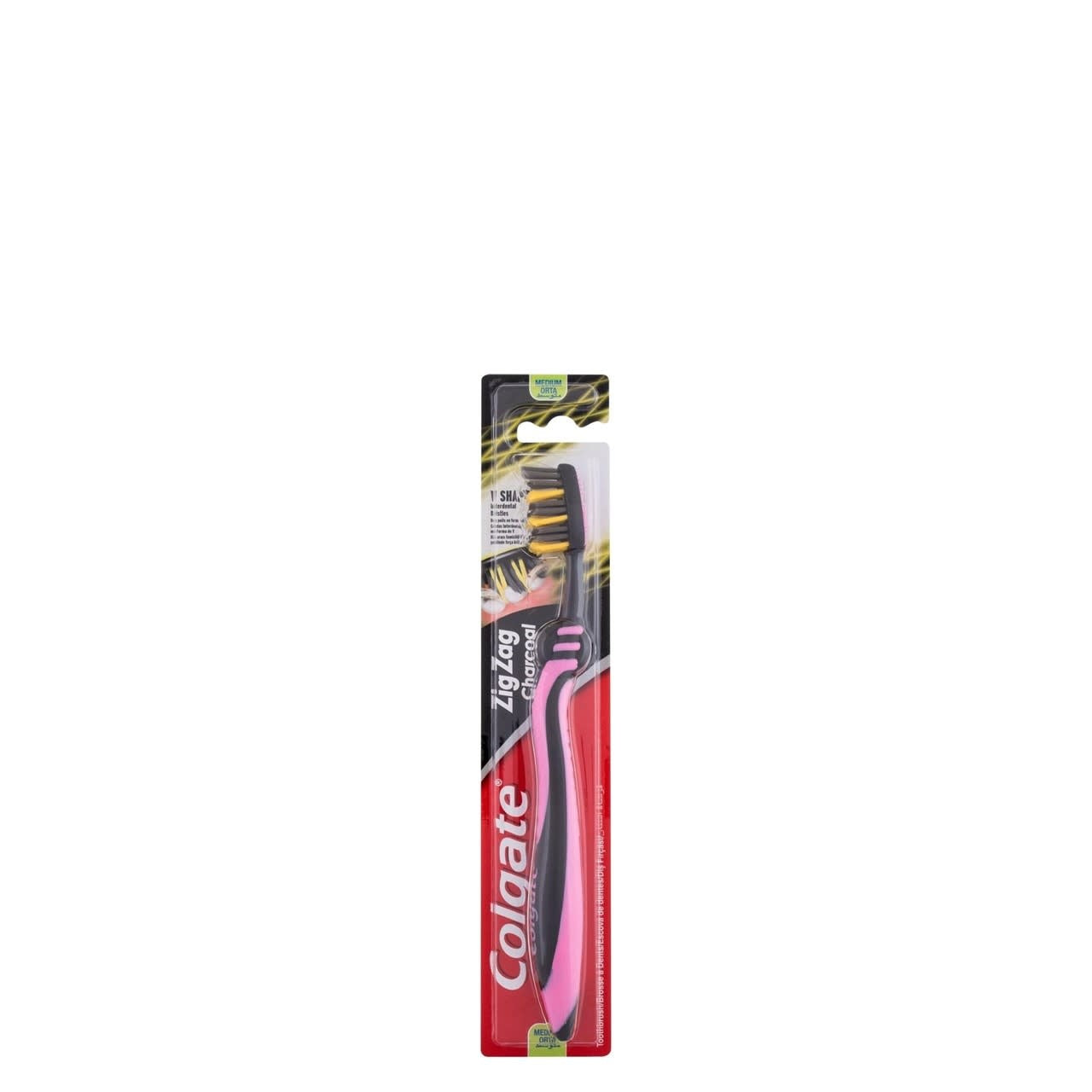 Colgate - Tandenborstel - ZigZag Charcoal - Medium - 1 stuk