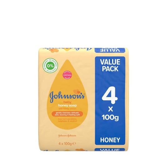 Johnson's Baby - Zeeptablet - Honey Soap - 4x100g