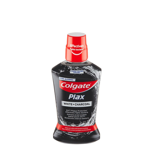 Colgate - Mondwater - Plax - White + Charcoal - Zero Alcohol - 500ml