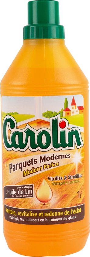 Carolin - Parketreiniger met lijnolie-extracten - 1 liter