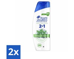 Head & Shoulders – 2-in-1 – Menthol Fresh – 300 ml - Voordeelverpakking - 2 stuks