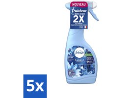 Febreze Textielverfrisser Spray - Sea Breeze - Langdurige Frisse Geur - Lenor Collectie - 500ml - Bulkverpakking - 5 stuks