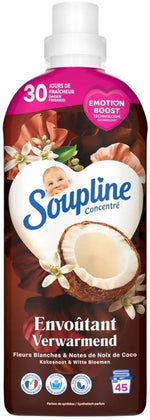 Soupline Wasverzachter - 45sc950ml - verwarmend kokosnoot & witte bloemen