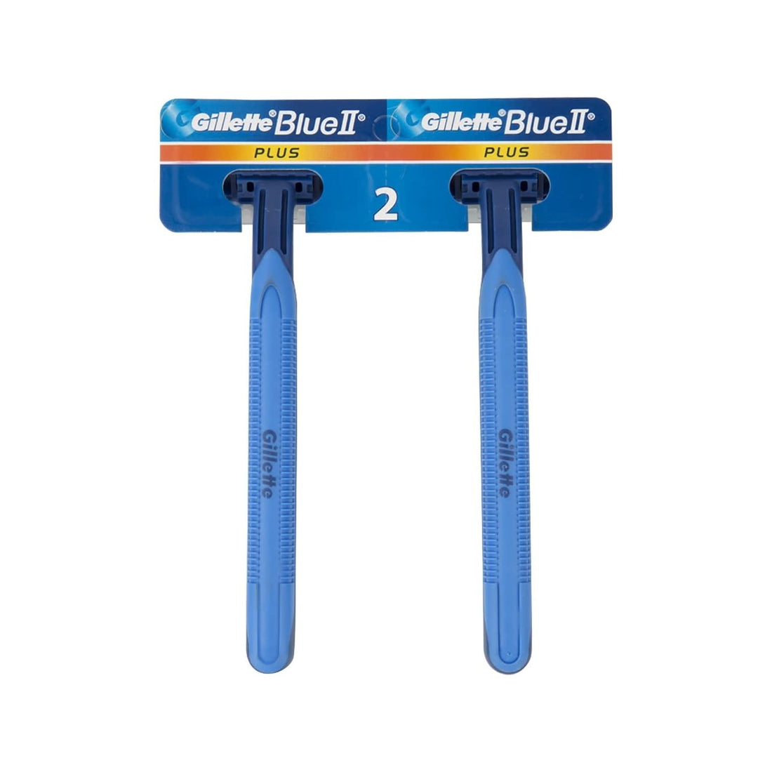 Gillette Blue II Plus - Scheermesjes - Chromium Coating - 2 Stuks