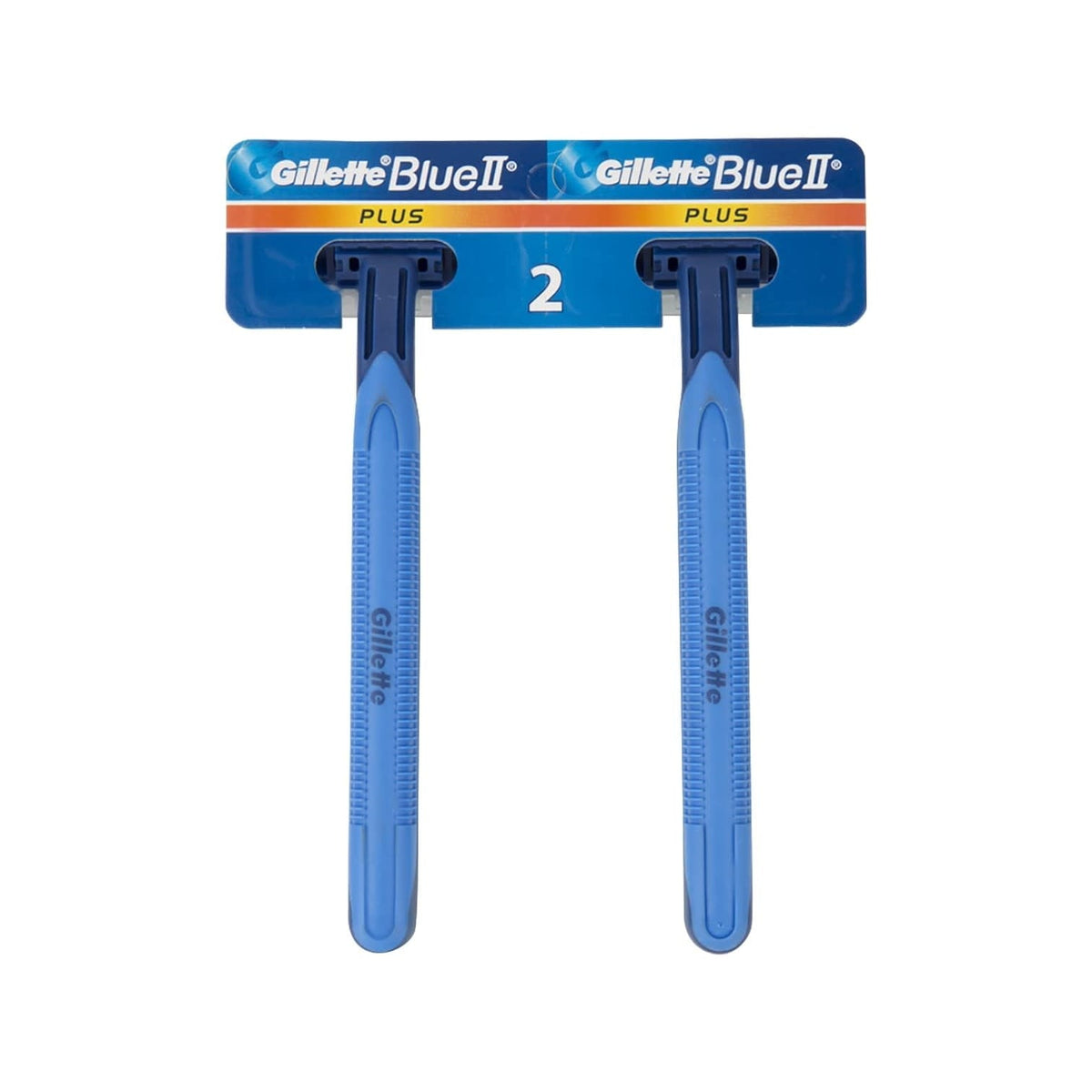 Gillette Blue II Plus - Scheermesjes - Chromium Coating - 2 Stuks