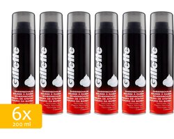 Gillette Basic Scheerschuim Regular Voordeelverpakking 6x 200ml