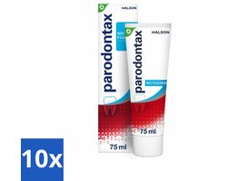 Parodontax – Tandpasta – Zonder Fluoride – 75 ml - Bulkverpakking - 10 stuks