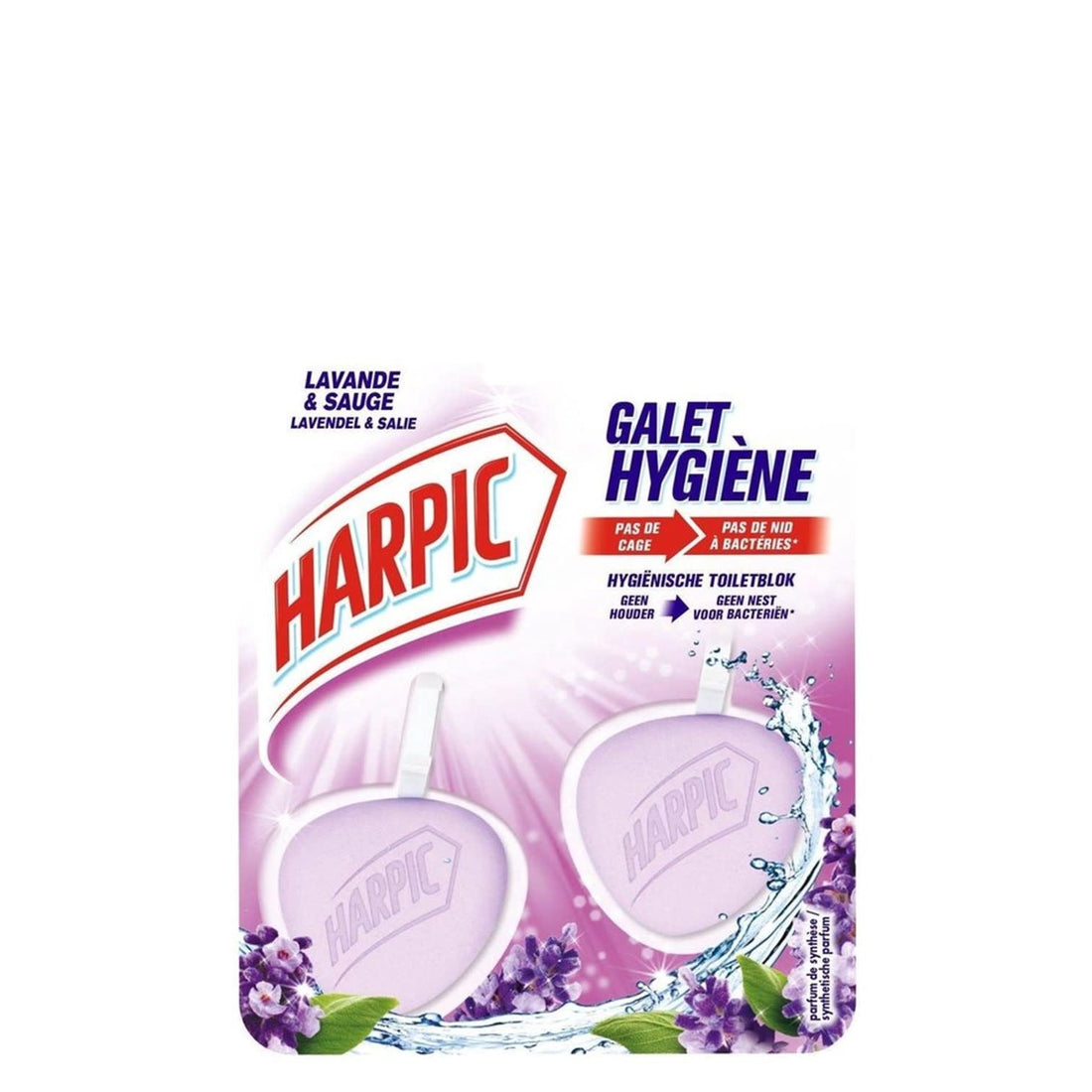 Harpic - Toiletblok - Nature Fresh - Lavendel & Salie - 2x40g