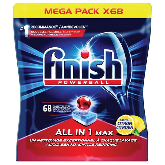 Finish Powerball - Vaatwas - Tablet - All in 1 Max - Citroen - 68 Tabs