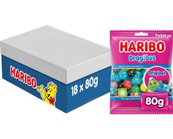 Haribo Dragibus Original - snoep in fruitsmaken - 18 x 80g