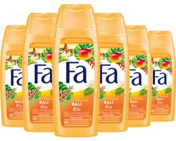 Fa Bali Kiss - Douchegel - Voordeelverpakking - 6 x 250 ml
