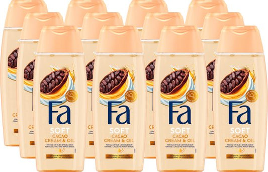 Fa Cacao Cream & Oil Douchegel 12x250ml - Voordeelverpakking