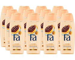 Fa Cacao Cream & Oil Douchegel 12x250ml - Voordeelverpakking