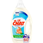 Le Chat - Wasmiddel - Vloeibaar - Sensitive - Savon de Marseille & Aloe Vera - 60Wb/3L