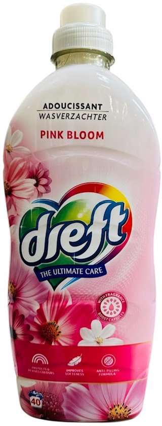 Dreft Wasverzachter - 40sc/1L - ultimate care pink bloom