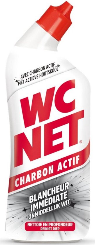 Wc net Gel - 750ml - charbon actif - onmiddellijk wit