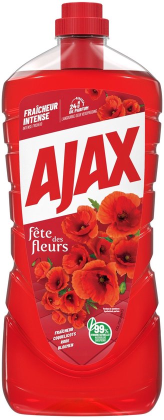 Ajax Allesreiniger Rode Bloemen 1250 ML